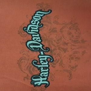 Orange Harley Davidson sweatshirt- S